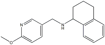 N-[(6-methoxypyridin-3-yl)methyl]-1,2,3,4-tetrahydronaphthalen-1-amine,,结构式