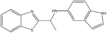 N-[1-(1,3-benzothiazol-2-yl)ethyl]-1H-indol-5-amine Struktur