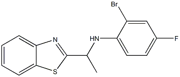 N-[1-(1,3-benzothiazol-2-yl)ethyl]-2-bromo-4-fluoroaniline Structure