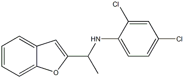 N-[1-(1-benzofuran-2-yl)ethyl]-2,4-dichloroaniline 化学構造式