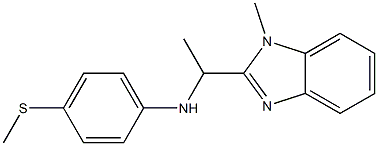 N-[1-(1-methyl-1H-1,3-benzodiazol-2-yl)ethyl]-4-(methylsulfanyl)aniline