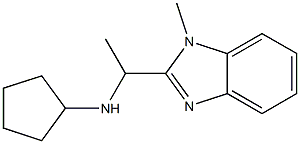 N-[1-(1-methyl-1H-1,3-benzodiazol-2-yl)ethyl]cyclopentanamine