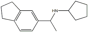 N-[1-(2,3-dihydro-1H-inden-5-yl)ethyl]cyclopentanamine Struktur