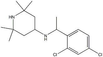 N-[1-(2,4-dichlorophenyl)ethyl]-2,2,6,6-tetramethylpiperidin-4-amine Struktur