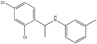 N-[1-(2,4-dichlorophenyl)ethyl]-3-methylaniline Struktur