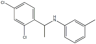 N-[1-(2,4-dichlorophenyl)ethyl]-3-methylaniline 化学構造式