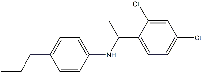 N-[1-(2,4-dichlorophenyl)ethyl]-4-propylaniline Structure