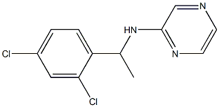 N-[1-(2,4-dichlorophenyl)ethyl]pyrazin-2-amine Structure