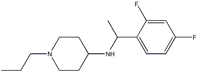 N-[1-(2,4-difluorophenyl)ethyl]-1-propylpiperidin-4-amine Struktur