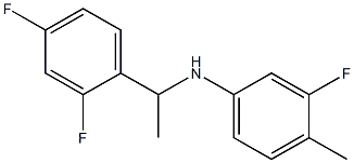 N-[1-(2,4-difluorophenyl)ethyl]-3-fluoro-4-methylaniline Structure