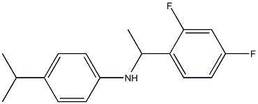 N-[1-(2,4-difluorophenyl)ethyl]-4-(propan-2-yl)aniline