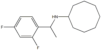 N-[1-(2,4-difluorophenyl)ethyl]cyclooctanamine Structure