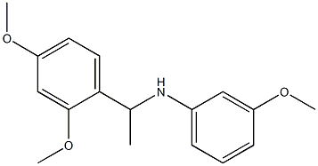 N-[1-(2,4-dimethoxyphenyl)ethyl]-3-methoxyaniline,,结构式