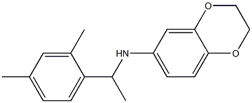 N-[1-(2,4-dimethylphenyl)ethyl]-2,3-dihydro-1,4-benzodioxin-6-amine Structure