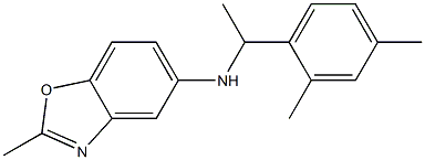 N-[1-(2,4-dimethylphenyl)ethyl]-2-methyl-1,3-benzoxazol-5-amine Structure