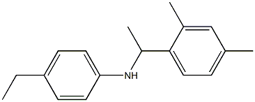 N-[1-(2,4-dimethylphenyl)ethyl]-4-ethylaniline,,结构式