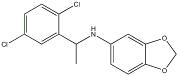 N-[1-(2,5-dichlorophenyl)ethyl]-2H-1,3-benzodioxol-5-amine Structure
