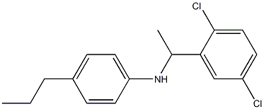 N-[1-(2,5-dichlorophenyl)ethyl]-4-propylaniline Struktur