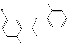 N-[1-(2,5-difluorophenyl)ethyl]-2-iodoaniline Structure