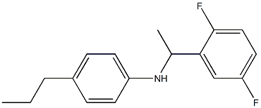 N-[1-(2,5-difluorophenyl)ethyl]-4-propylaniline Struktur