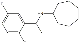 N-[1-(2,5-difluorophenyl)ethyl]cycloheptanamine 化学構造式