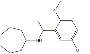 N-[1-(2,5-dimethoxyphenyl)ethyl]cycloheptanamine Structure