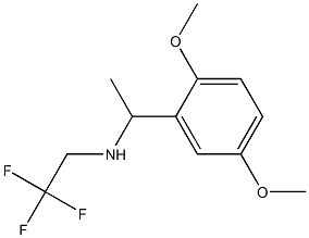 N-[1-(2,5-dimethoxyphenyl)ethyl]-N-(2,2,2-trifluoroethyl)amine Struktur