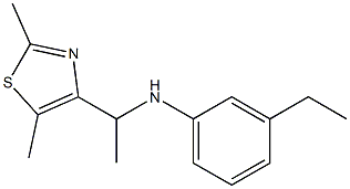 N-[1-(2,5-dimethyl-1,3-thiazol-4-yl)ethyl]-3-ethylaniline