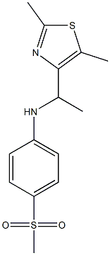  N-[1-(2,5-dimethyl-1,3-thiazol-4-yl)ethyl]-4-methanesulfonylaniline