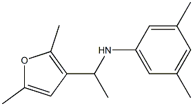 N-[1-(2,5-dimethylfuran-3-yl)ethyl]-3,5-dimethylaniline Structure