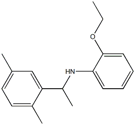 N-[1-(2,5-dimethylphenyl)ethyl]-2-ethoxyaniline Structure