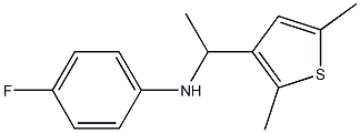 N-[1-(2,5-dimethylthiophen-3-yl)ethyl]-4-fluoroaniline Structure
