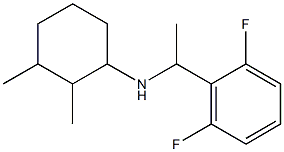 N-[1-(2,6-difluorophenyl)ethyl]-2,3-dimethylcyclohexan-1-amine 结构式