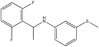 N-[1-(2,6-difluorophenyl)ethyl]-3-(methylsulfanyl)aniline Structure