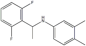 N-[1-(2,6-difluorophenyl)ethyl]-3,4-dimethylaniline Struktur