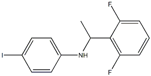 N-[1-(2,6-difluorophenyl)ethyl]-4-iodoaniline Struktur