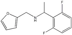 N-[1-(2,6-difluorophenyl)ethyl]-N-(2-furylmethyl)amine 结构式