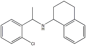N-[1-(2-chlorophenyl)ethyl]-1,2,3,4-tetrahydronaphthalen-1-amine Structure