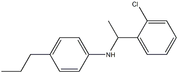 N-[1-(2-chlorophenyl)ethyl]-4-propylaniline Structure