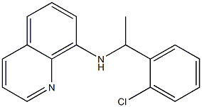 N-[1-(2-chlorophenyl)ethyl]quinolin-8-amine Struktur