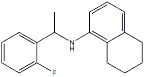 N-[1-(2-fluorophenyl)ethyl]-5,6,7,8-tetrahydronaphthalen-1-amine 化学構造式