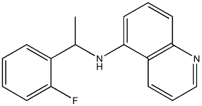 N-[1-(2-fluorophenyl)ethyl]quinolin-5-amine Structure