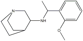 N-[1-(2-methoxyphenyl)ethyl]-1-azabicyclo[2.2.2]octan-3-amine,,结构式