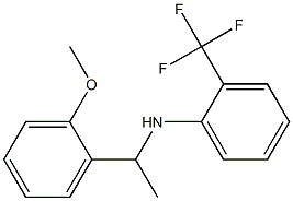 N-[1-(2-methoxyphenyl)ethyl]-2-(trifluoromethyl)aniline,,结构式