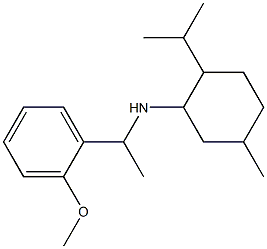 N-[1-(2-methoxyphenyl)ethyl]-5-methyl-2-(propan-2-yl)cyclohexan-1-amine,,结构式