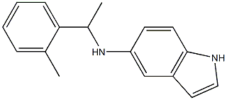 N-[1-(2-methylphenyl)ethyl]-1H-indol-5-amine,,结构式