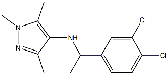 N-[1-(3,4-dichlorophenyl)ethyl]-1,3,5-trimethyl-1H-pyrazol-4-amine Structure