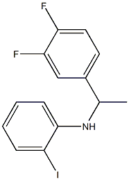 N-[1-(3,4-difluorophenyl)ethyl]-2-iodoaniline Structure