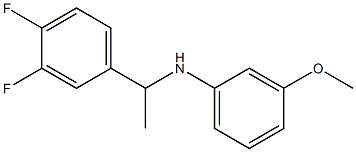 N-[1-(3,4-difluorophenyl)ethyl]-3-methoxyaniline 化学構造式