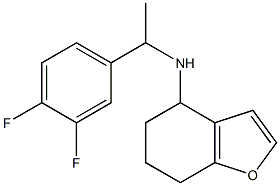 N-[1-(3,4-difluorophenyl)ethyl]-4,5,6,7-tetrahydro-1-benzofuran-4-amine Struktur